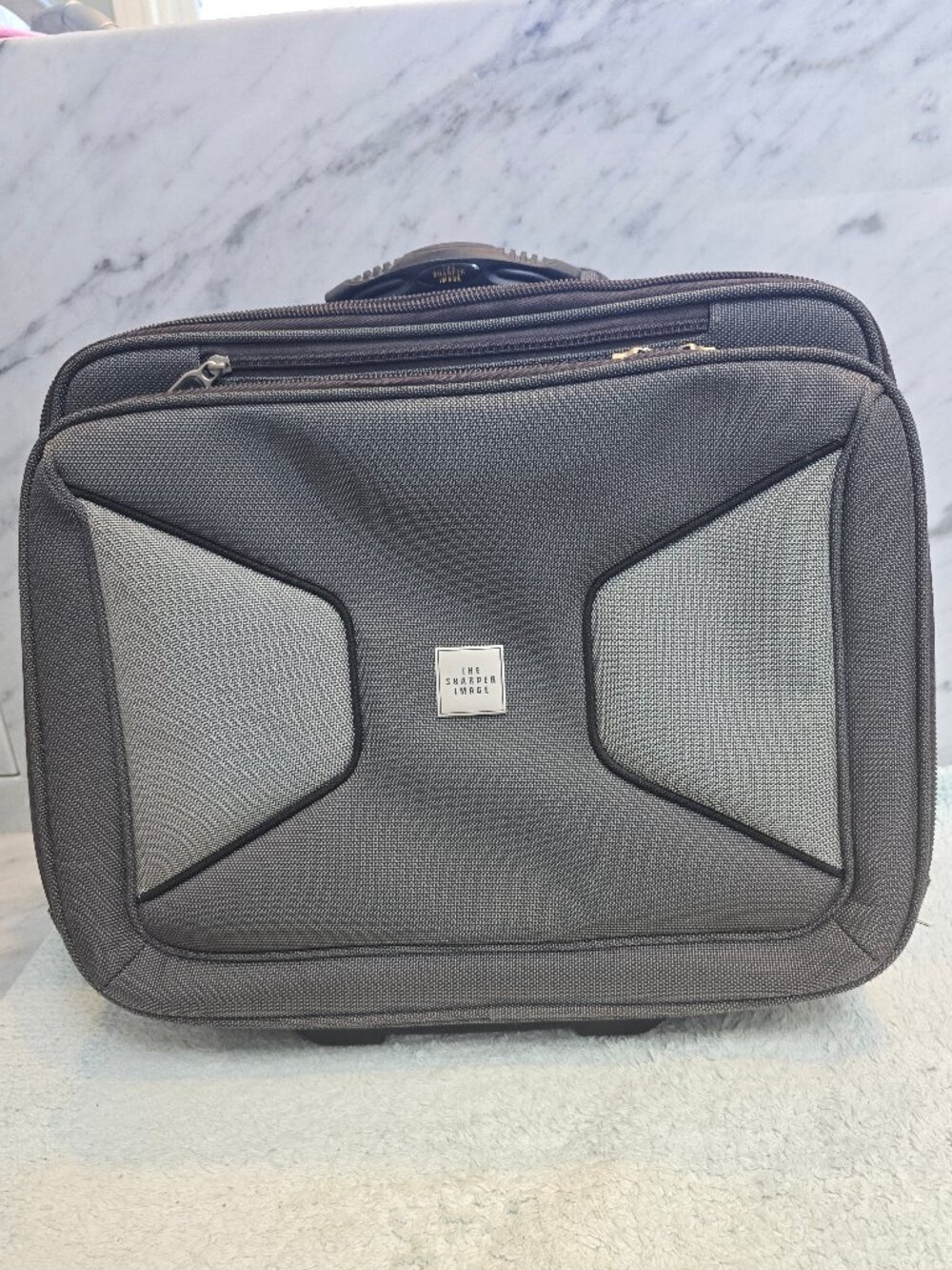 Sharper Image Wheeled Case Black/Grey + Bonus removable computer bag.